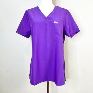 FIGS Catarina One-Pocket Scrub Top Purple Technical Collection FW1000 Medium NWT